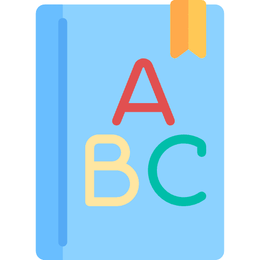 Abc education kid and baby abc icon