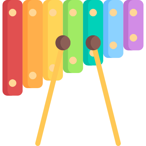 Xylophone percussion instrument orchestra music icon