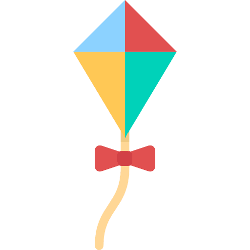 Kite fly game kite icon