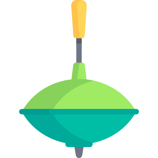 Top kid and baby toy top icon