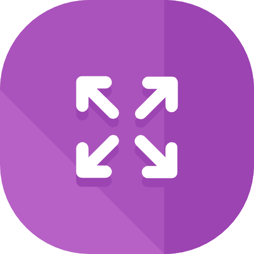 Expand multimedia option direction interface icon