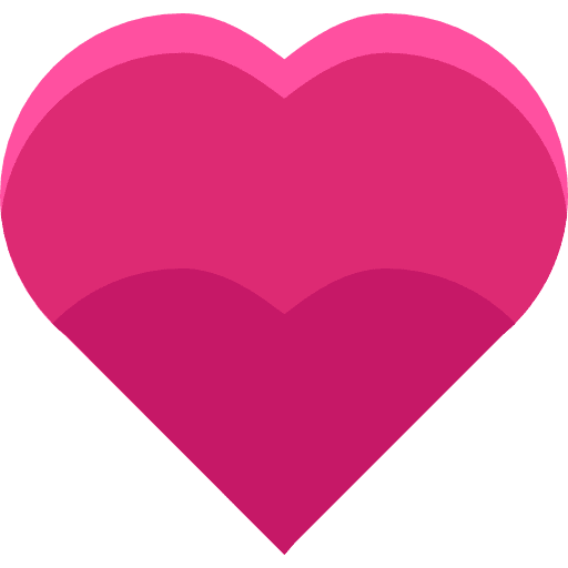 Heart shape like lover valentines day icon