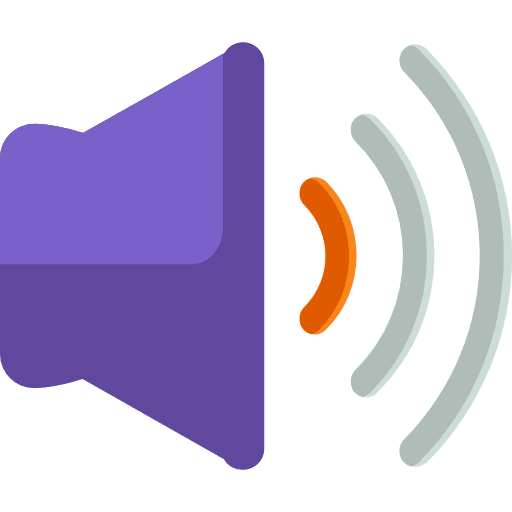 High volume interface ui loudspeaker icon