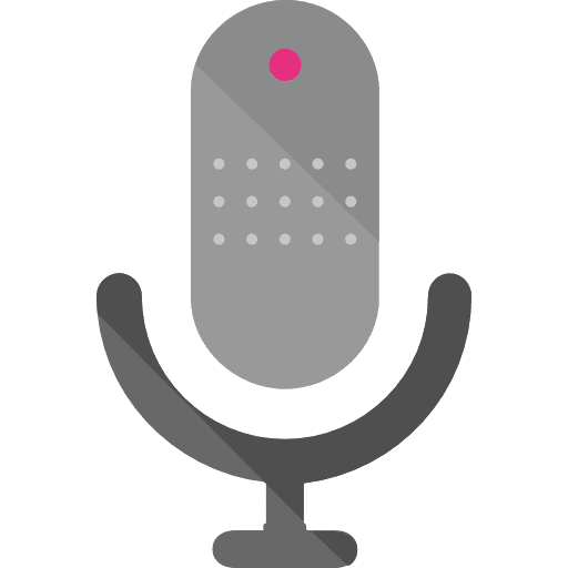 Microphone vintage music and multimedia radio icon