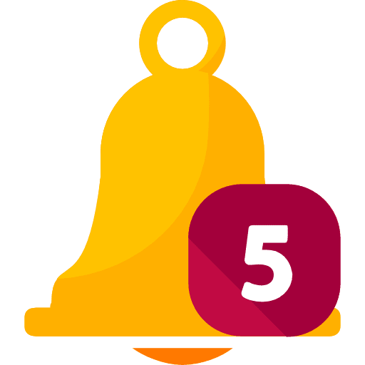 Notification calling notification tools and utensils icon