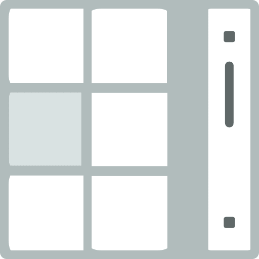 Scrolling ui menu computer mouse icon