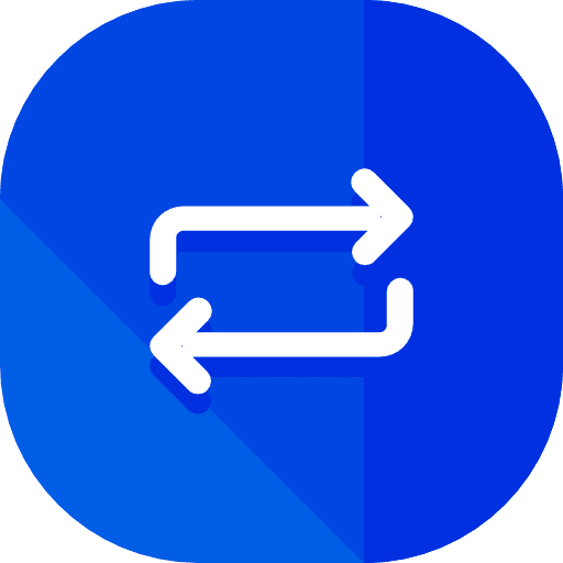 Repeat multimedia option flip direction icon