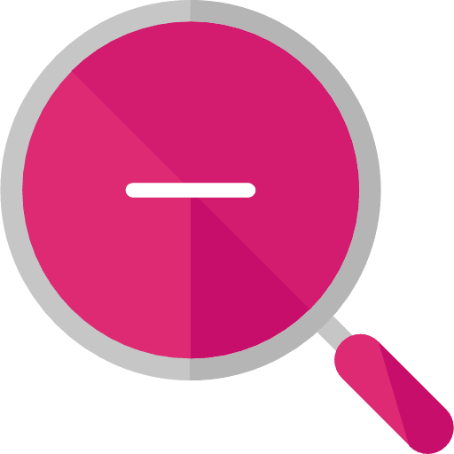 Zoom out loupe ui detective icon