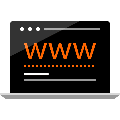 Laptop technology computing electronics icon