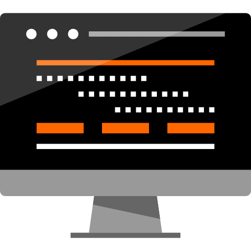 Monitor television screen computer icon