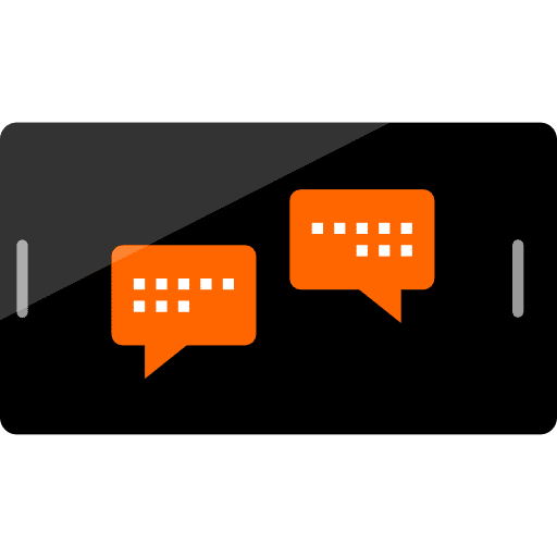 Smartphone communications touch screen mobile phone icon