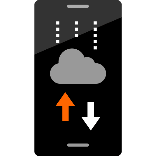 Smartphone technology mobile phone communications icon