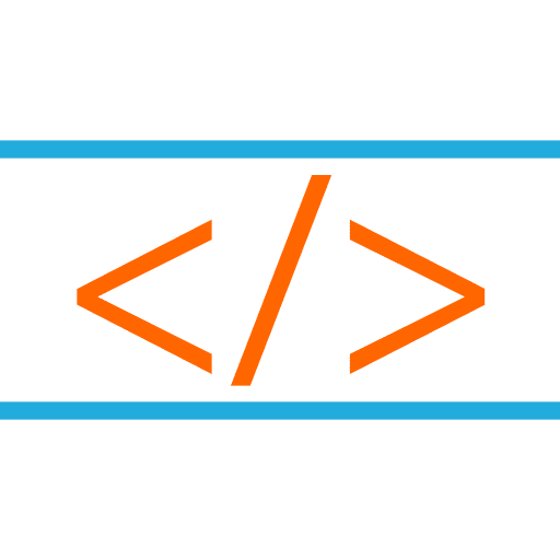 Coding computer signs programming language icon