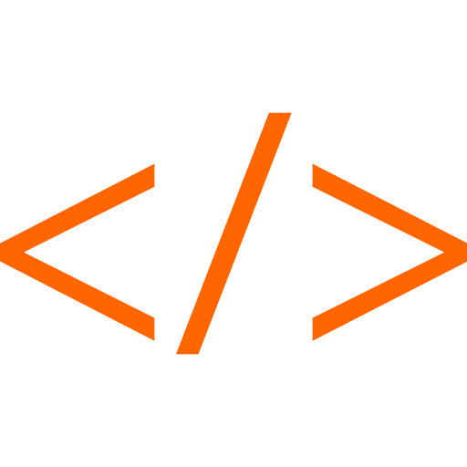 Coding source symbol signs icon