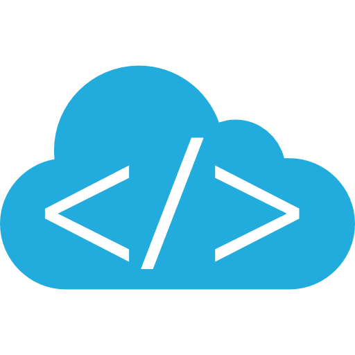 Computing cloud coding computing cloud cloud computing icon