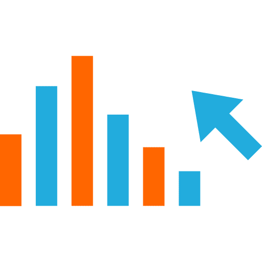 Analytics profits business bar chart icon