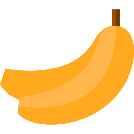 Bananas vegetarian healthy food food icon