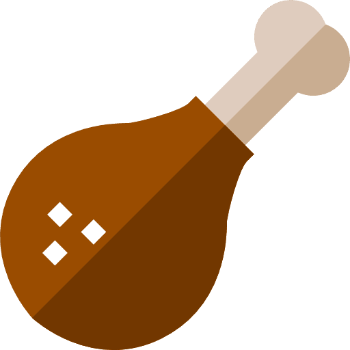 Chicken leg turkey turkey leg roast chicken icon