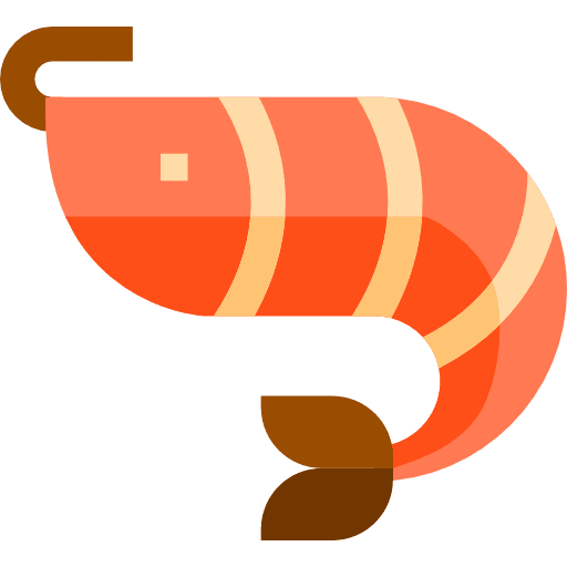 Shrimp shrimp food sea life icon