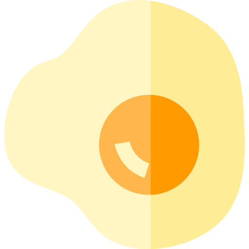 Fried egg food fried egg organic icon