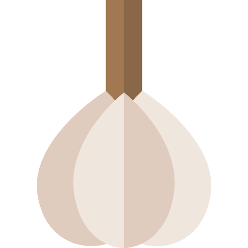 Garlic clove garlic fruit vegetarian icon