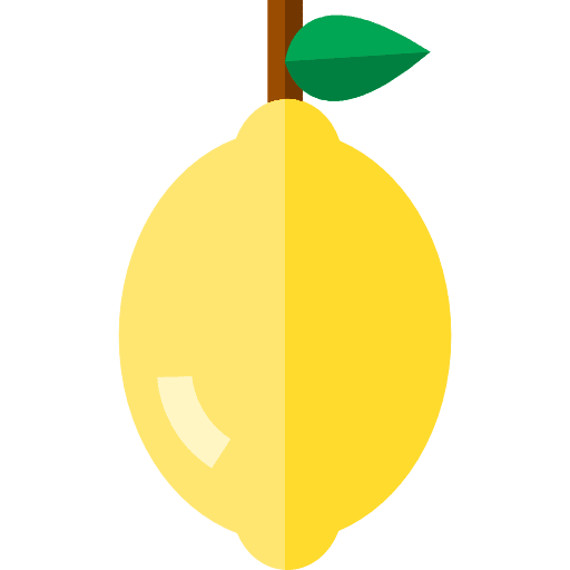 Lemon vegetarian citrus diet icon