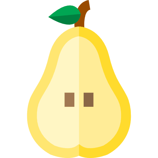 Pear diet vegan fruit icon
