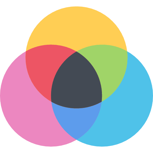 Cmyk venn diagram edit tools print icon