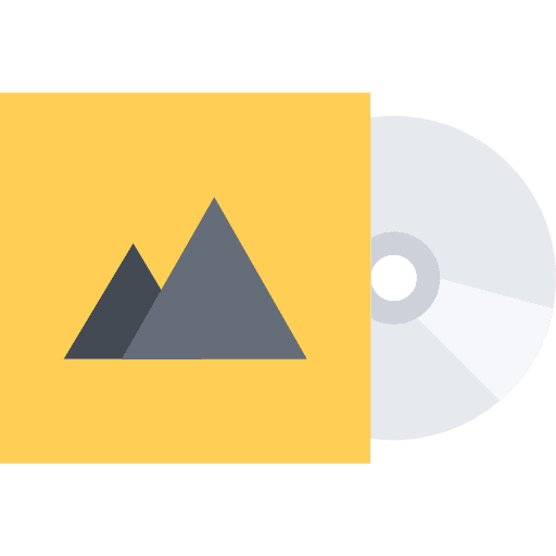 Compact disc cd bluray multimedia icon