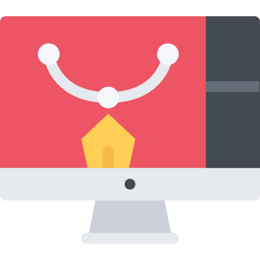 Graphic design art screen technology icon