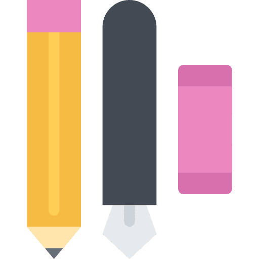Pencil pencil draw tools and utensils icon