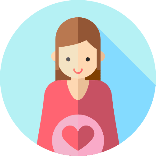 Pregnant baby woman people icon