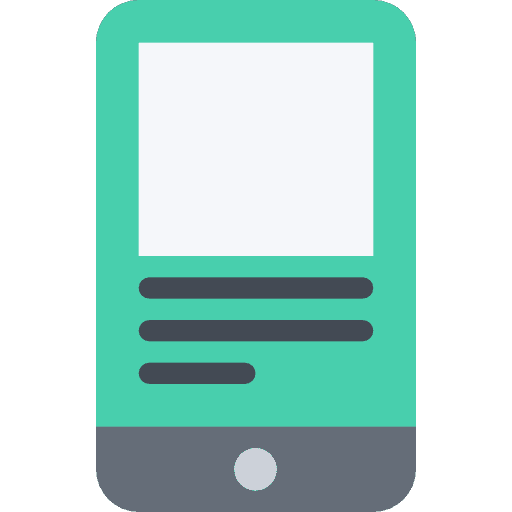 Smartphone touch screen mobile phone technology icon