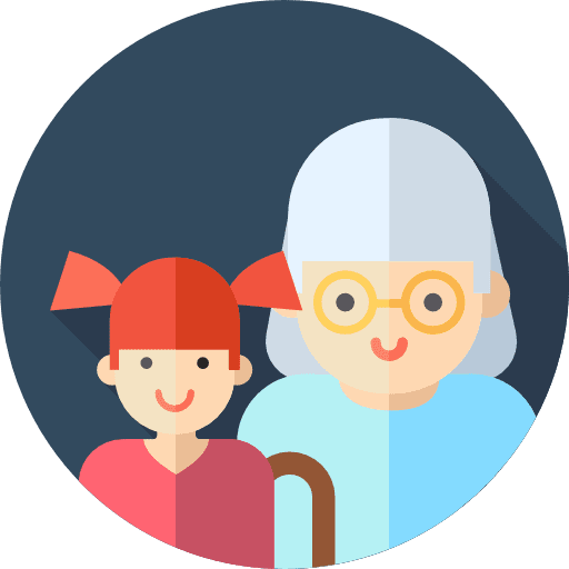 Grandmother granddaughter grandmother avatar icon