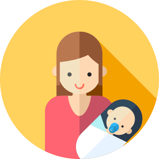 Mother family baby kid and baby icon