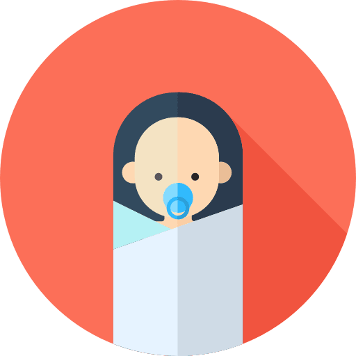 Newborn human motherhood people icon