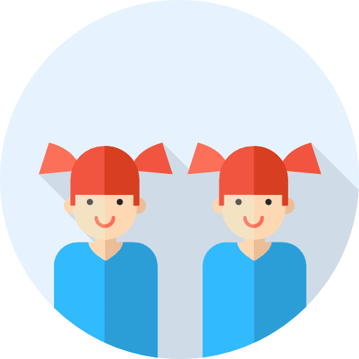 Twins people sisters girls icon