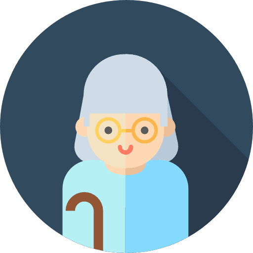 Grandmother avatar people user icon
