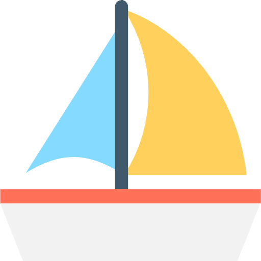 Sailboat sail sailboat sailing icon
