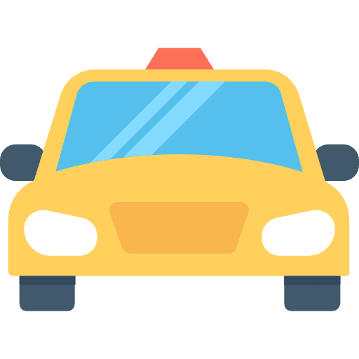 Taxi car vehicle transport icon