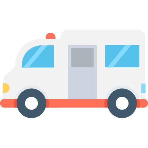 Ambulance medical transport emergency icon
