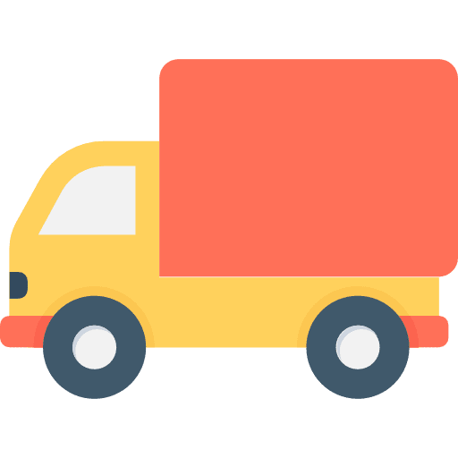 Delivery truck deliver trucking cargo truck icon
