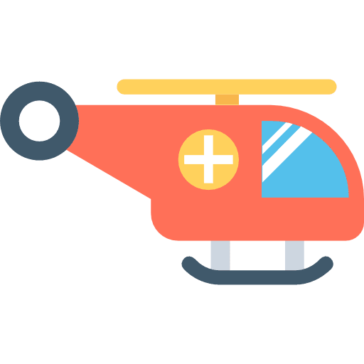 Helicopter chopper transport flight icon