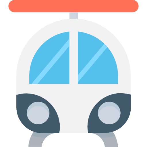 Helicopter chopper transport transportation icon