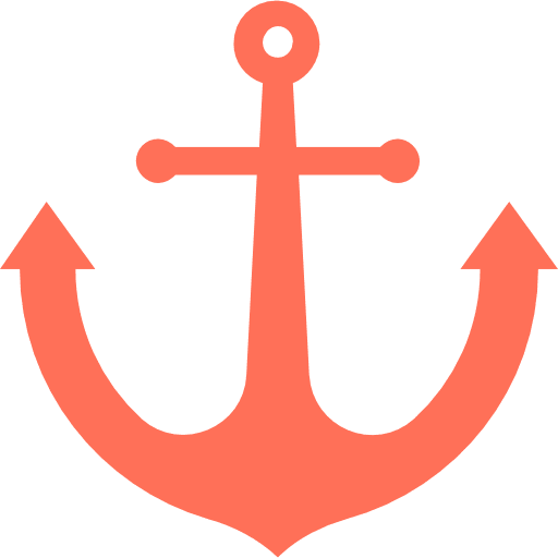 Anchor tools and utensils transportation tattoo icon