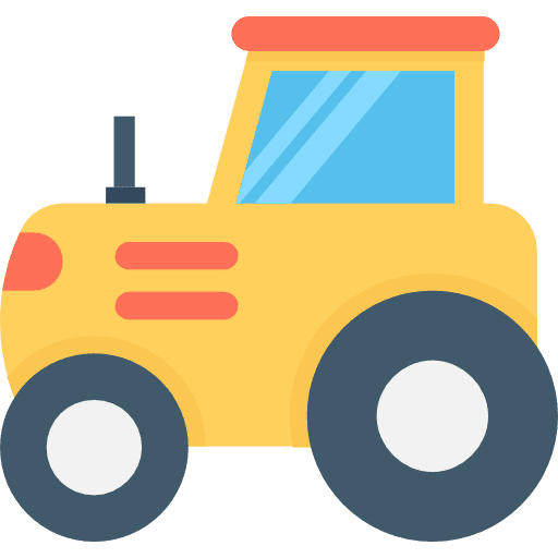 Tractor vehicle transportation tractor icon