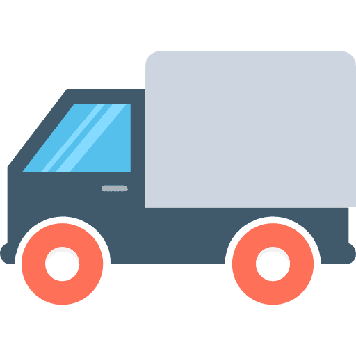 Cargo truck vehicle transport delivery icon