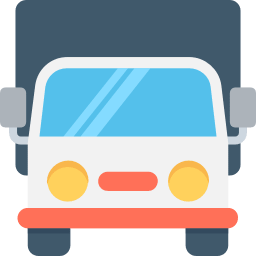 Cargo truck vehicle trucking delivery icon