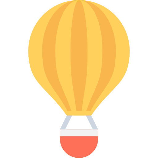 Hot air balloon holidays flight hot air balloon icon