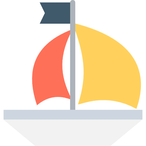 Sailboat miscellaneous boat sailing boat icon
